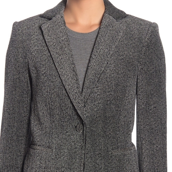 NWT:Frame Grey Multi Herringbone Corduroy Blazer - Picture 4 of 8